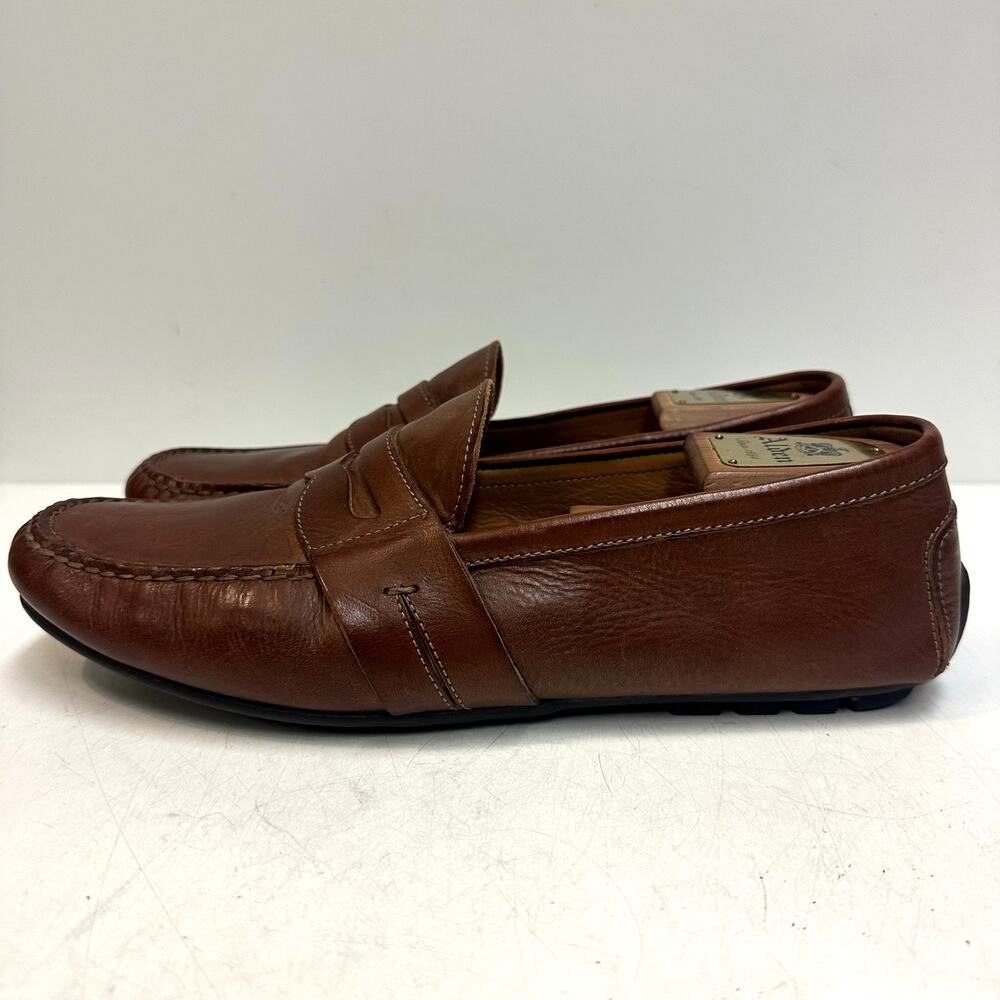 VGUC Ralph Lauren Purple Label Hayward Brown Driver Loafer Made in Italy 11 D